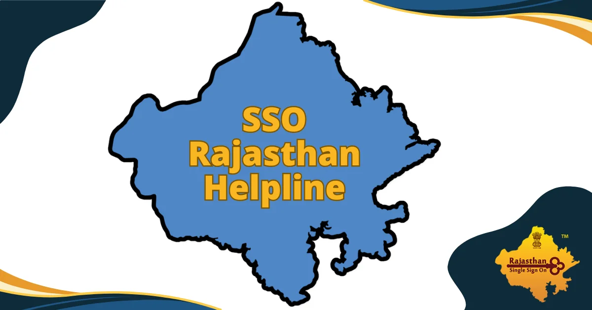 SSO Rajasthan Helpline